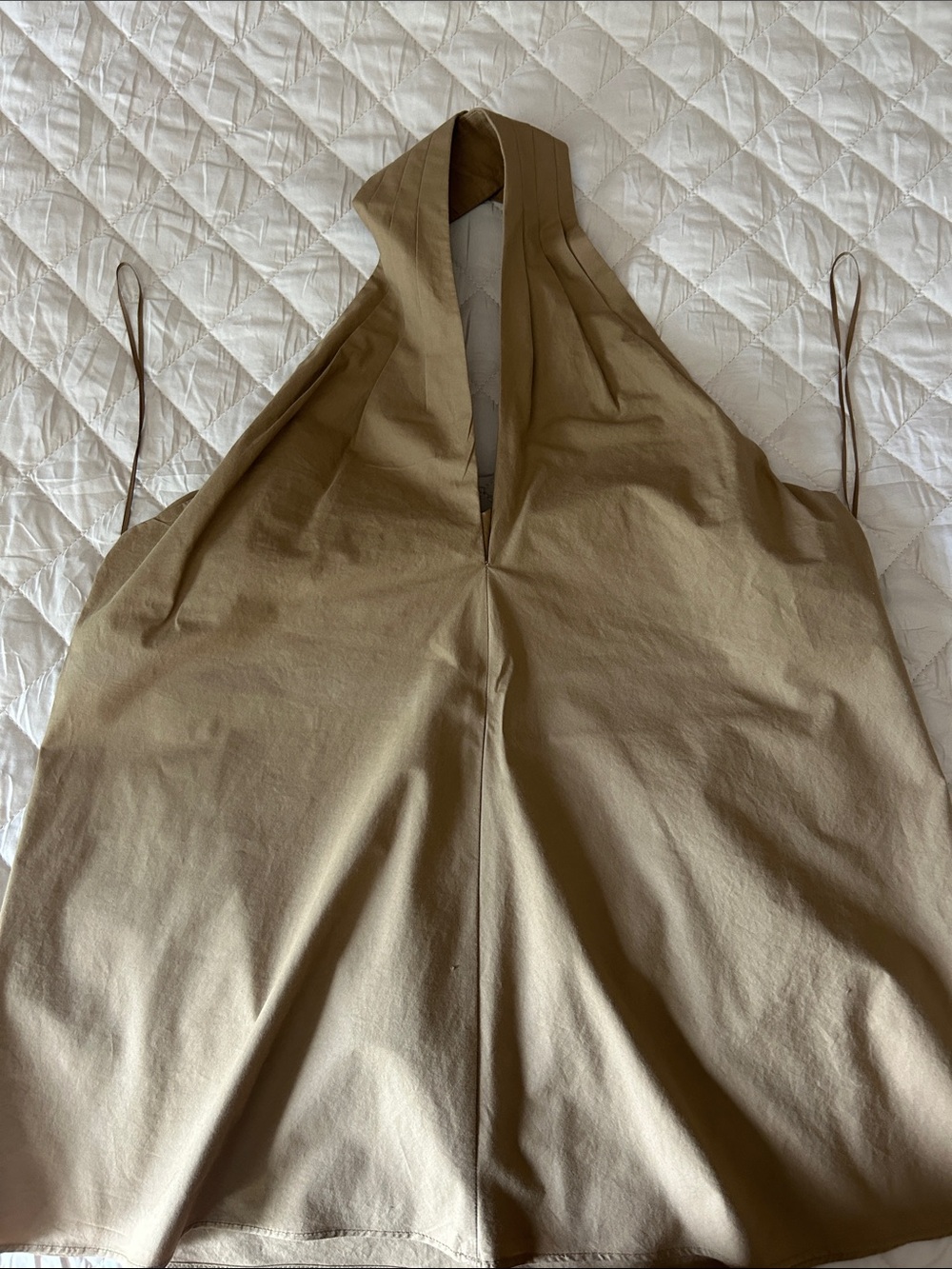 Women’s Halter top in khaki Tan